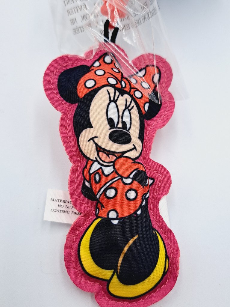 Disney Pink Classic Minnie Mouse Plush Bag Clip Bag Charm